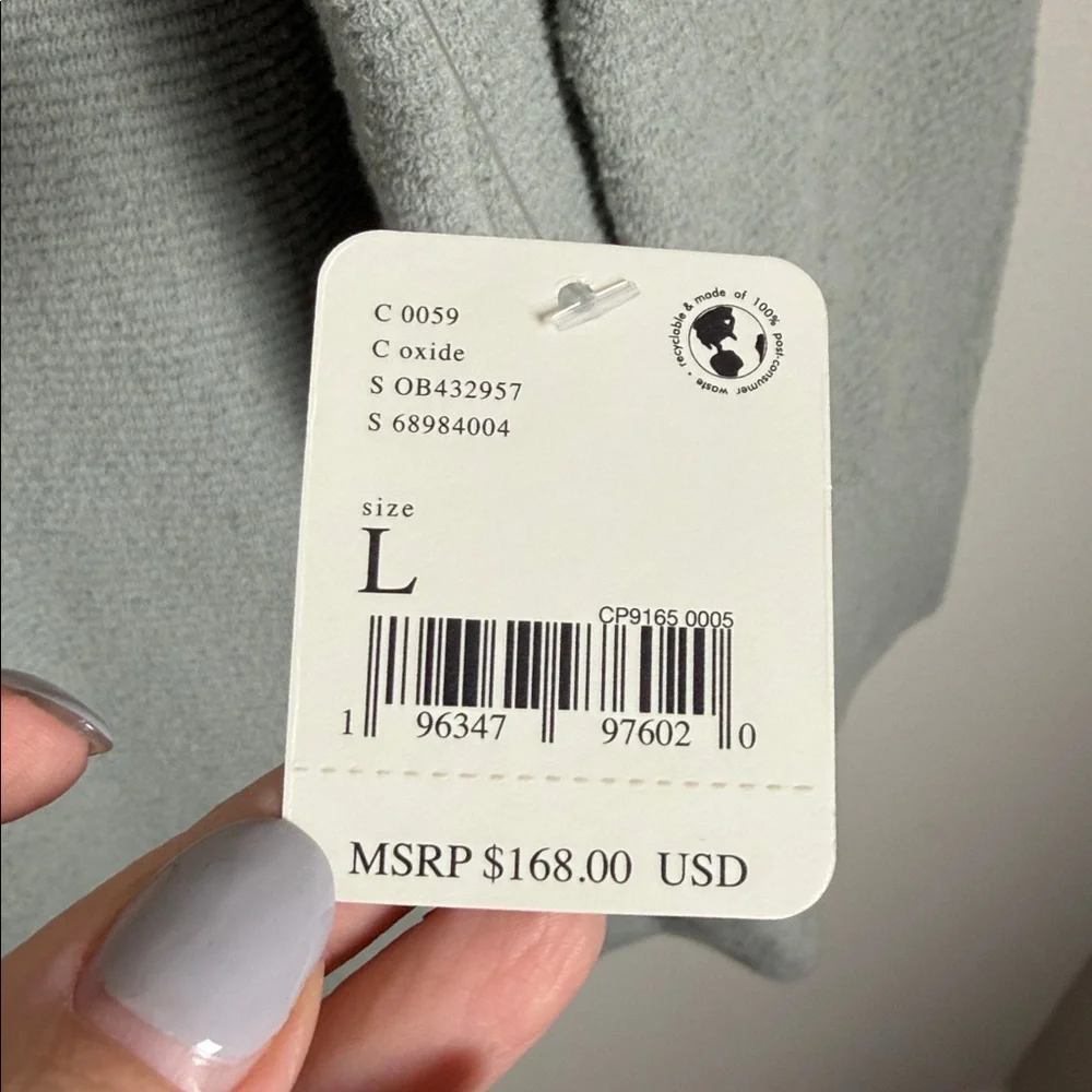 NWT Free People Ottoman Slouchy Tunic Sweater Oxide Size Large Oversized